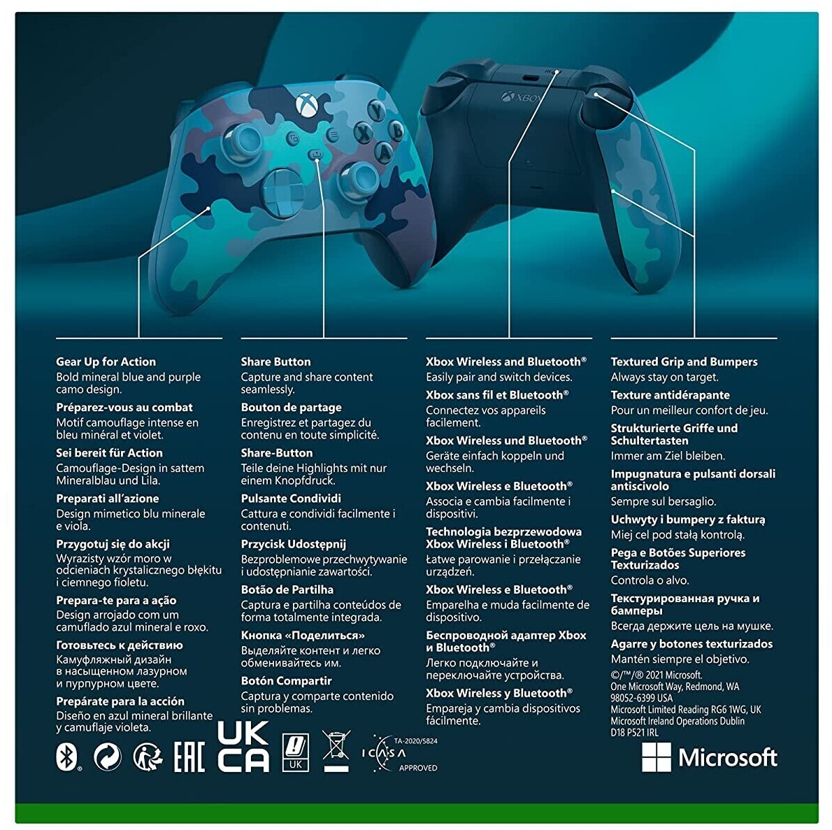 Microsoft xbox one ocean shadow special edition wireless controller discount
