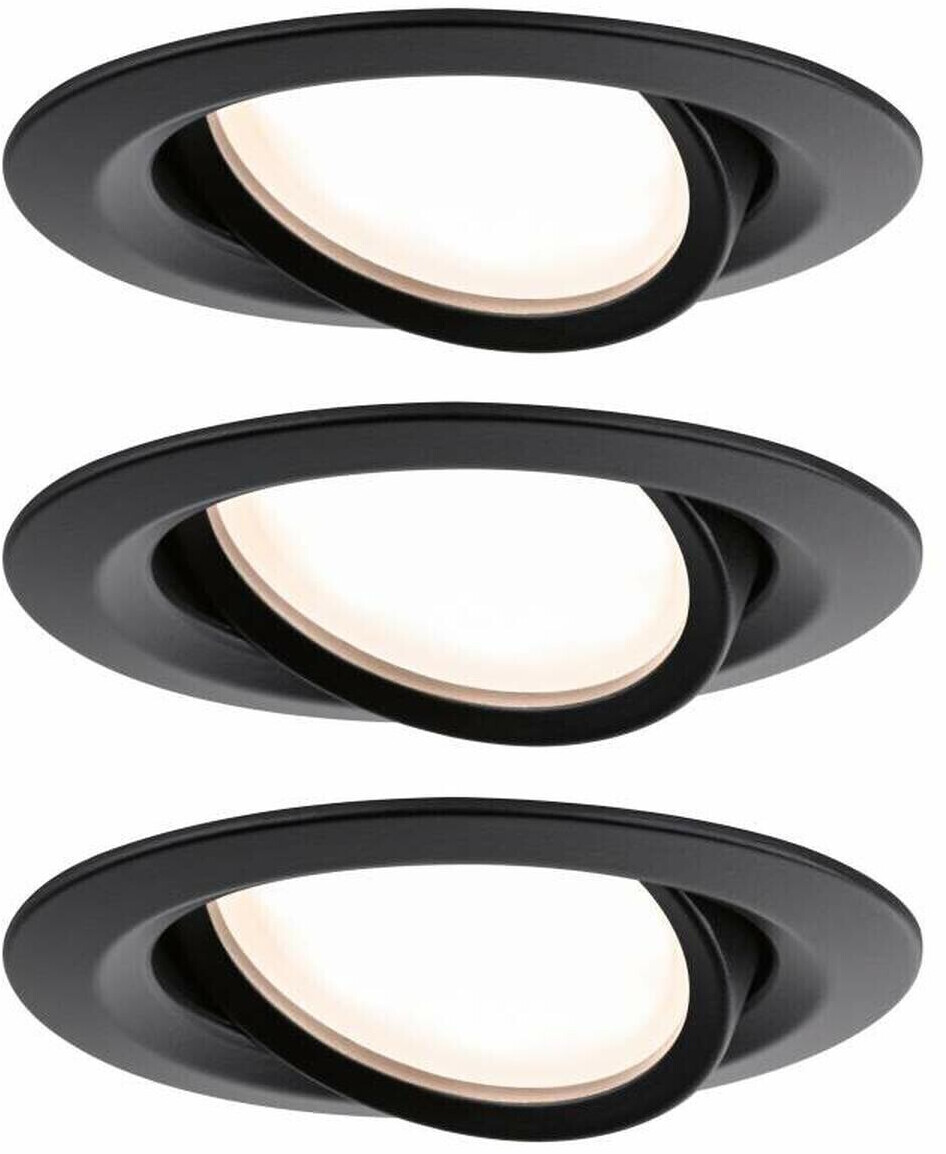 Paulmann Nova Coin 3x6,5W Black (93082)
