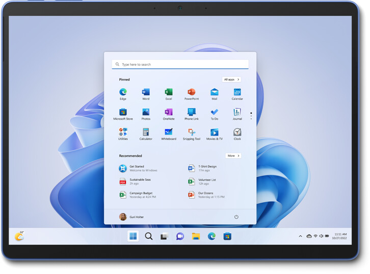 Microsoft Surface Pro 9 i5 8 Go/256 Go saphir