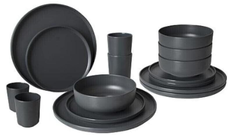 Bo-Camp Patom Set 16 pieces black