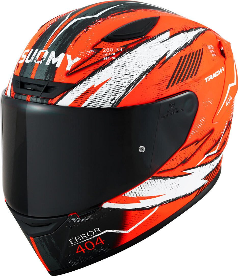 Photos - Motorcycle Helmet SUOMY Track-1 404 black/ orange 