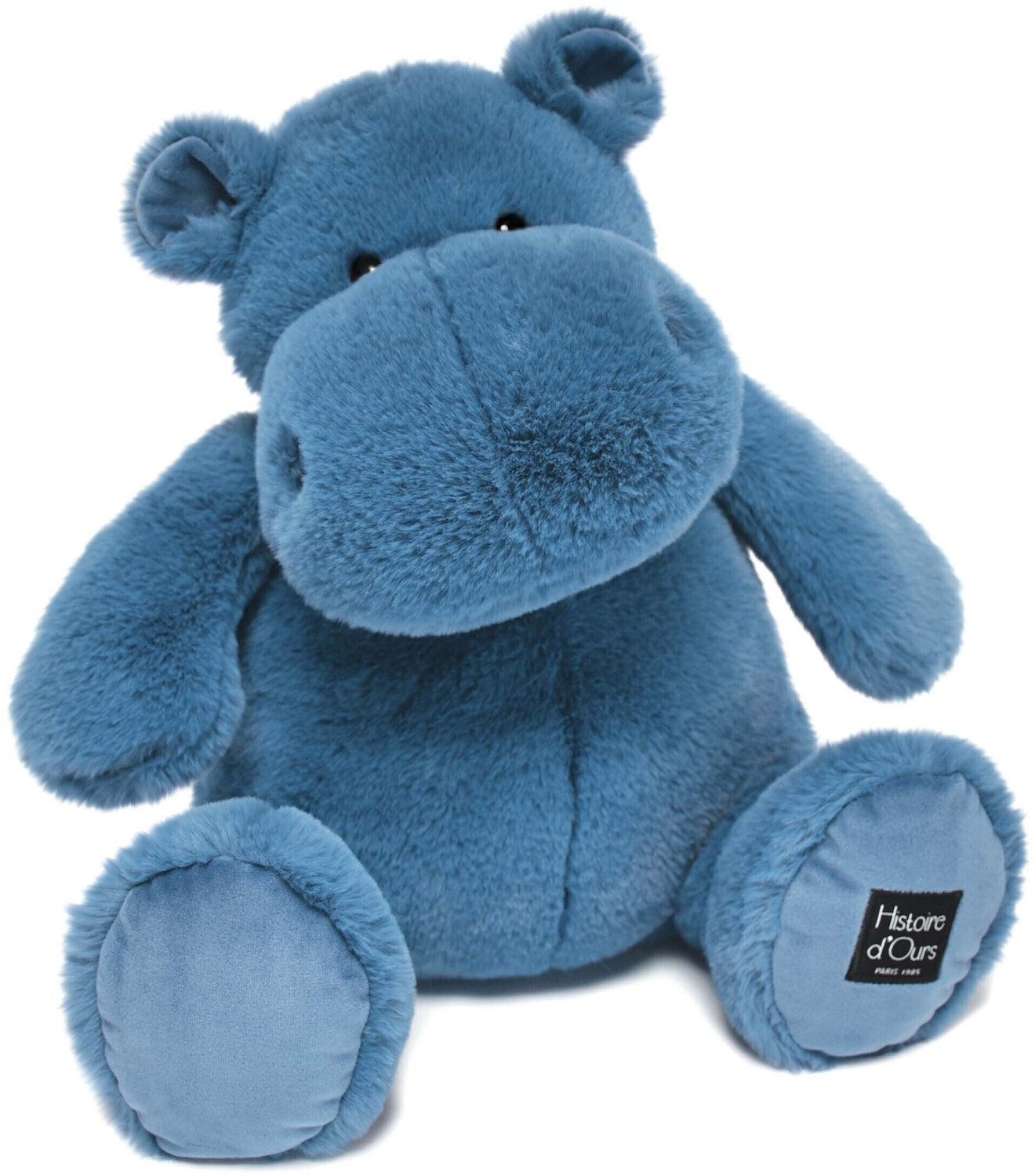 Histoire d Ours Peluche hippopotame bleu 40 cm HO3110I au meilleur prix sur idealo