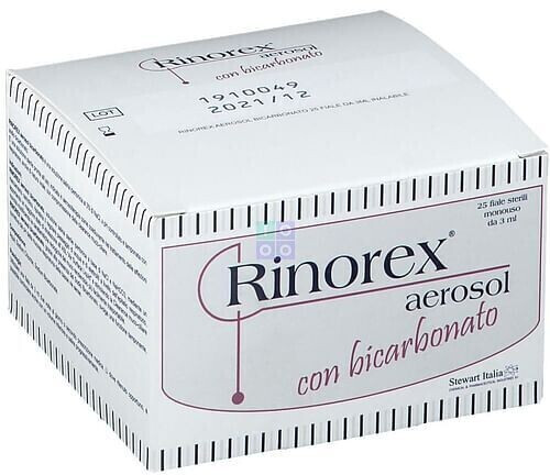 Stewart Rinorex con Bicabornato Soluzione Salina Ipertonica (25 x 3ml) a €  11,57 (oggi)