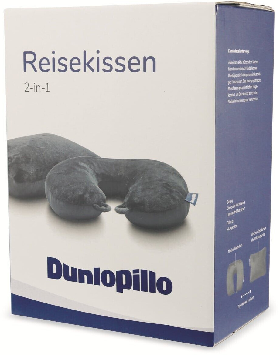 Dunlopillo 2-in-1 Reisekissen/Nackenkissen 31x21cm ab 15,99 €