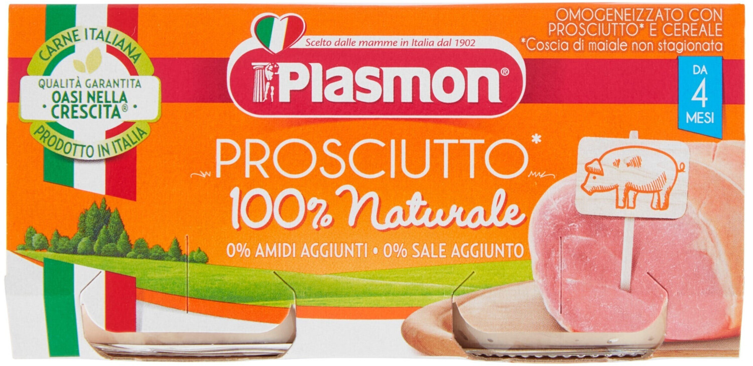Plasmon Omogeneizzato al Prosciutto (2 x 80g) a € 1,70 (oggi