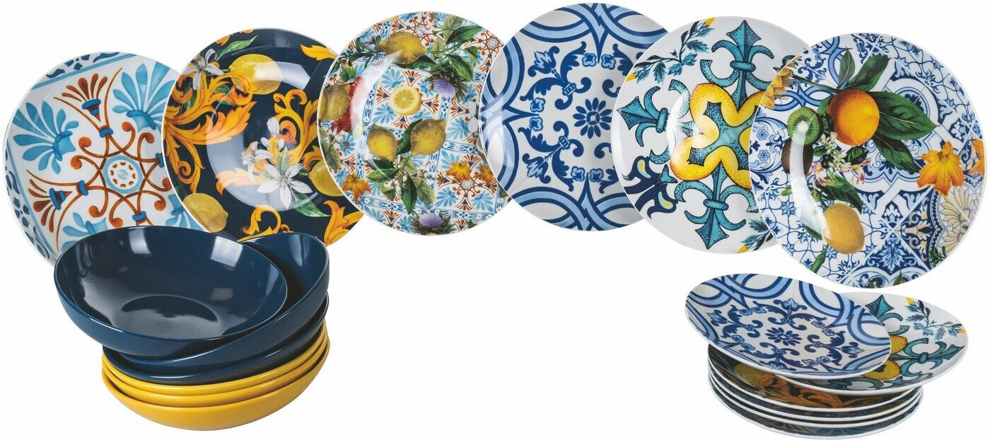 Villa D'Este Home Tovagliette Americano In PVC Set 6 Pezzi – Tivoli Jungle Slim, Motivo Giungla, Lavabili E Pratiche