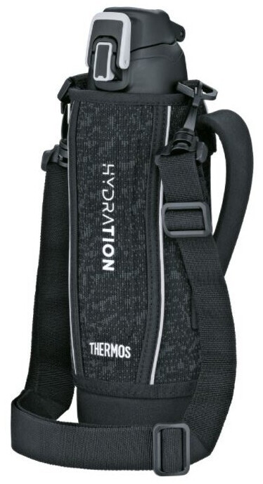 Thermos Ultralight Strap Bottle 1l black