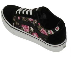 Vans pink cheap with roses