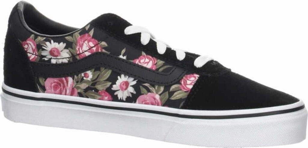 Vans top black rose
