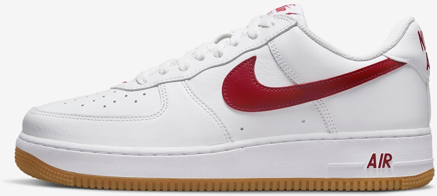 Air force 1 white with red discount