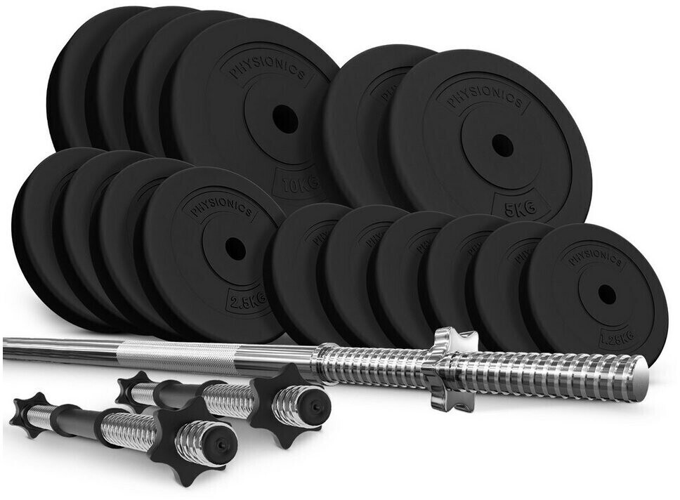 Physionics Barbell Set 165 cm 78 kg