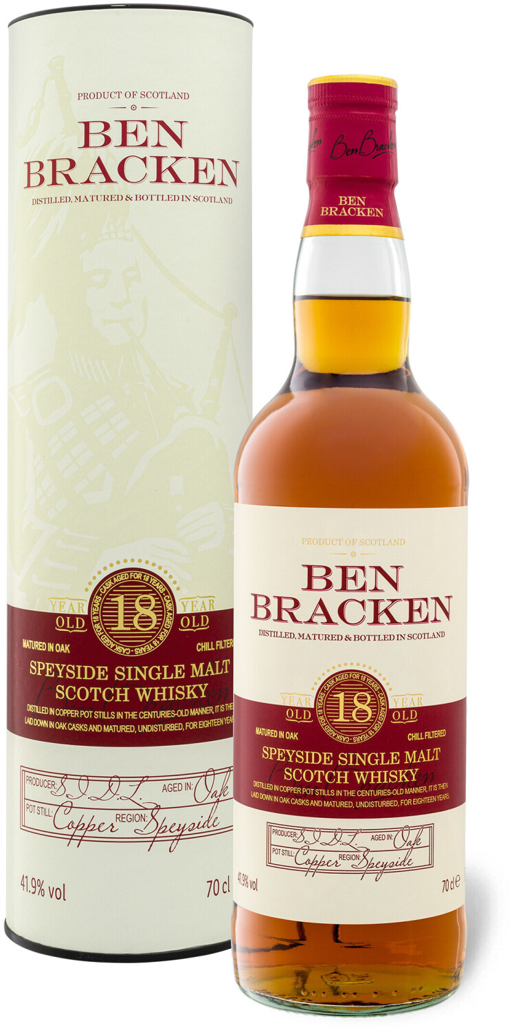 € 0,7l Single | Bracken Preisvergleich Scotch Speyside 49,99 ab Whisky Malt 41,9% Ben Years bei 18
