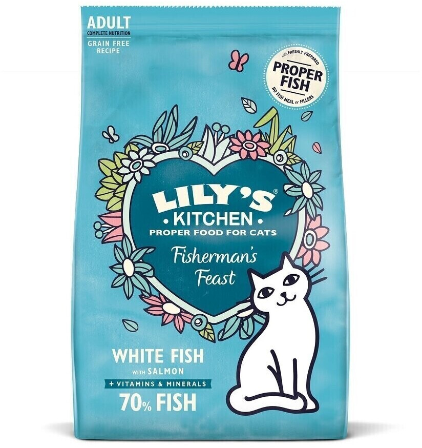 Lily's Kitchen Fishermans Feast White Fish with Salmon Dry Cat Food 2kg