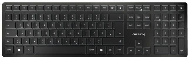 CHERRY KW 9100 SLIM (noir/argent)(DE)