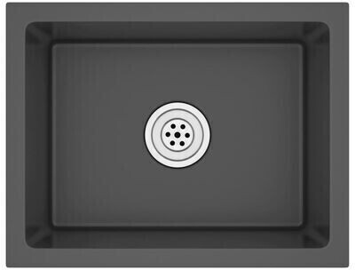 vidaXL Handmade Kitchen Sink Stainless Steel 44 x 34 x 20 cm black (51507)