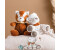 Nattou Peluche panda rouge Boris et Jungo orange 15 cm (620031)