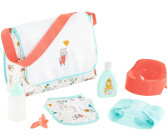 howa sac à langer pour poupée Rainbow avec 7 accessoires mauve, effet  brillant 29502