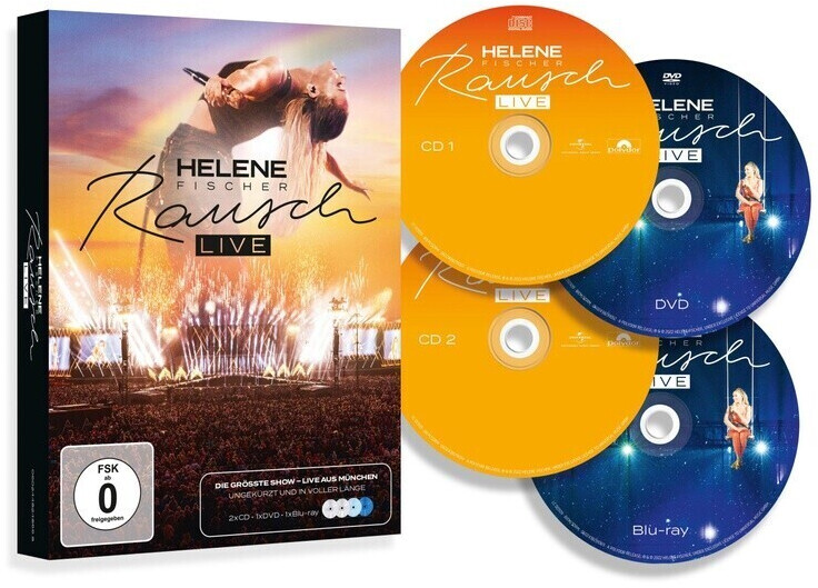 Helene Fischer - Rausch Live (Das größte Konzert ungekürzt live aus München) (CD + DVD + Blu-ray)