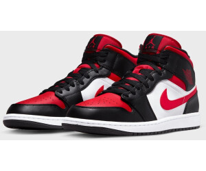 silencio no relacionado Entretener Nike Air Jordan 1 Mid black/fire red/white desde 110,00 € | Febrero 2023 |  Compara precios en idealo