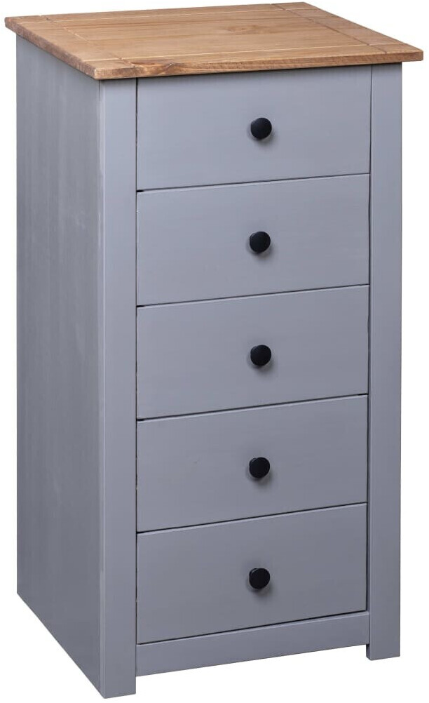 Photos - Dresser / Chests of Drawers VidaXL Sideboard Panama 46 x 40 x 89 cm Pine Grey 