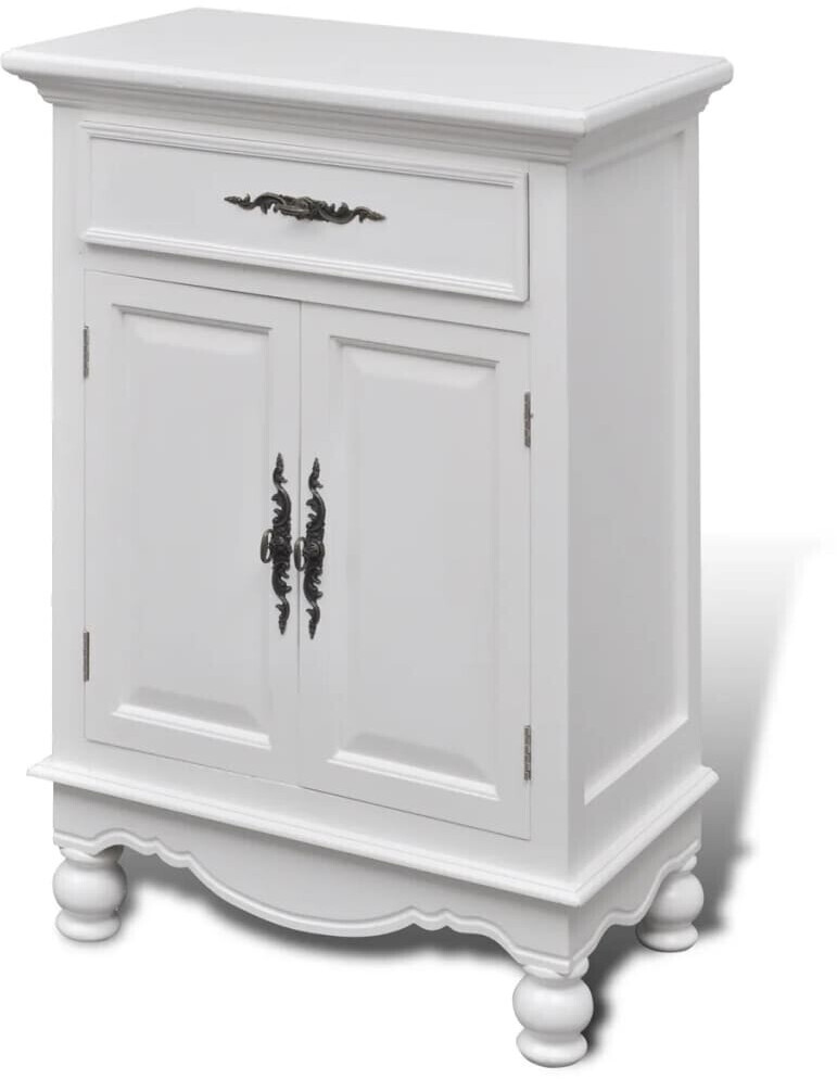 Photos - Dresser / Chests of Drawers VidaXL Lil' Wood Cabinet with 2 Doors 53 x 30,5 x 75,5 cm White 