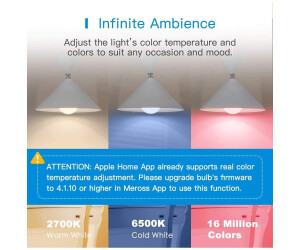 Ampoule Connectée, LED Ampoule Intelligente Compatible avec Apple HomeKit,  Siri, Alexa, Google Home et SmartThings, E27 2700K-6500K RGB Ampoule Wi-Fi  Dimmable Multicolore (Équivalente 60W) : : Luminaires et Éclairage