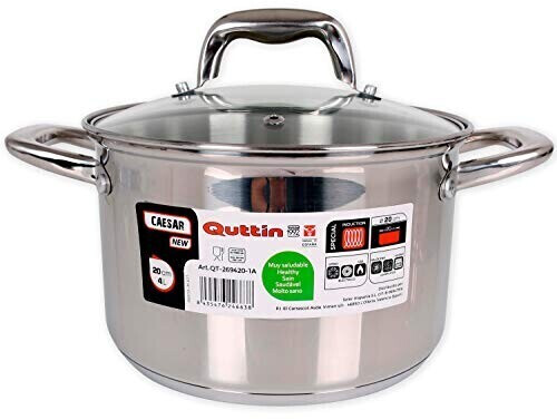 Quttin Caesar Pot 20 cm silver