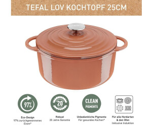 LOV Kochtopf 25cm | Preisvergleich Tefal 110,74 ab € terracotta bei