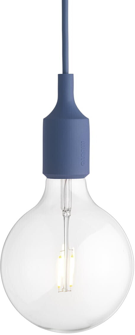 Muuto E27 Socket Lamp LED light blue