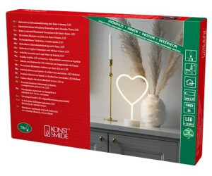 Konstsmide LED Dekolicht Schlauchsilhouette Herz mit 6h Timer 78 warm weiße  Dioden (3076-100) ab 15,58 € | Preisvergleich bei