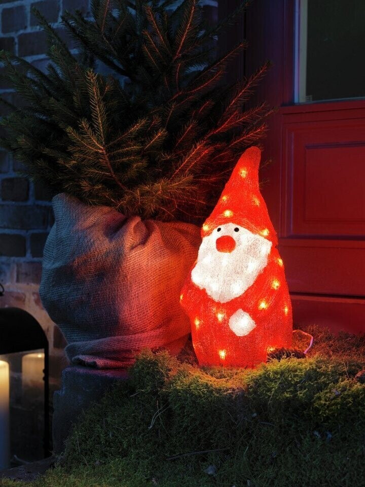 LED € 46,99 Acryl weiße Weihnachtsmann warm bei ab 40 Preisvergleich Konstsmide Dekofigur (6243-103) Dioden |