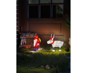 Konstsmide LED Dekofigur Acryl Weihnachtsmann 70,50 | Rentier bei weiße und Dioden 40 € ab (6239-103) Preisvergleich warm