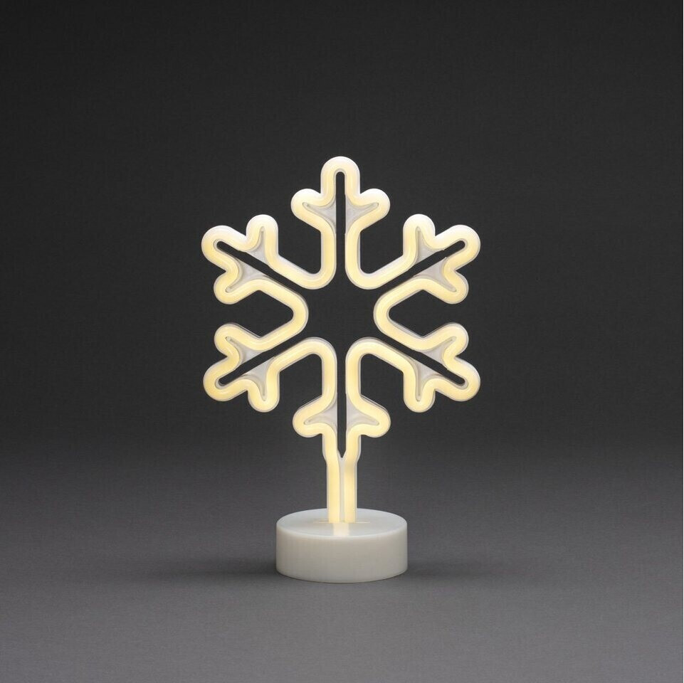 Konstsmide LED Dekolicht Schlauchsilhouette Schneeflocke mit 6h Timer 192 warm  weiße Dioden (3077-100) ab 24,99 € | Preisvergleich bei