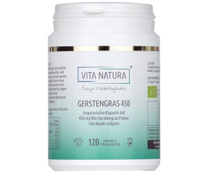 Vita Natura Gerstengras Bio 450mg Kapseln (120 Stk.) ab 8,46 ...