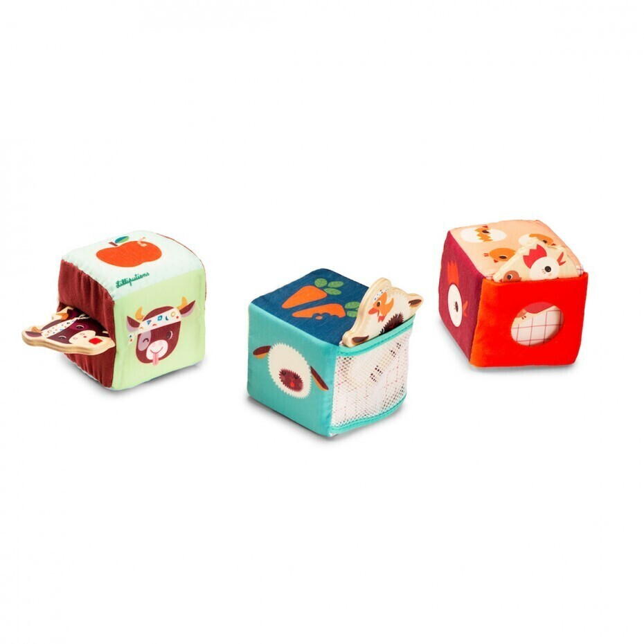 Lilliputiens Cubes cache-cache ferme