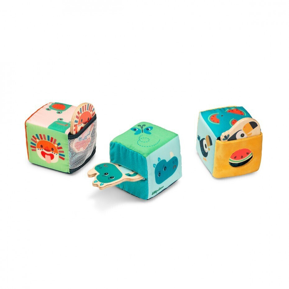 Lilliputiens Cubes cache-cache jungle