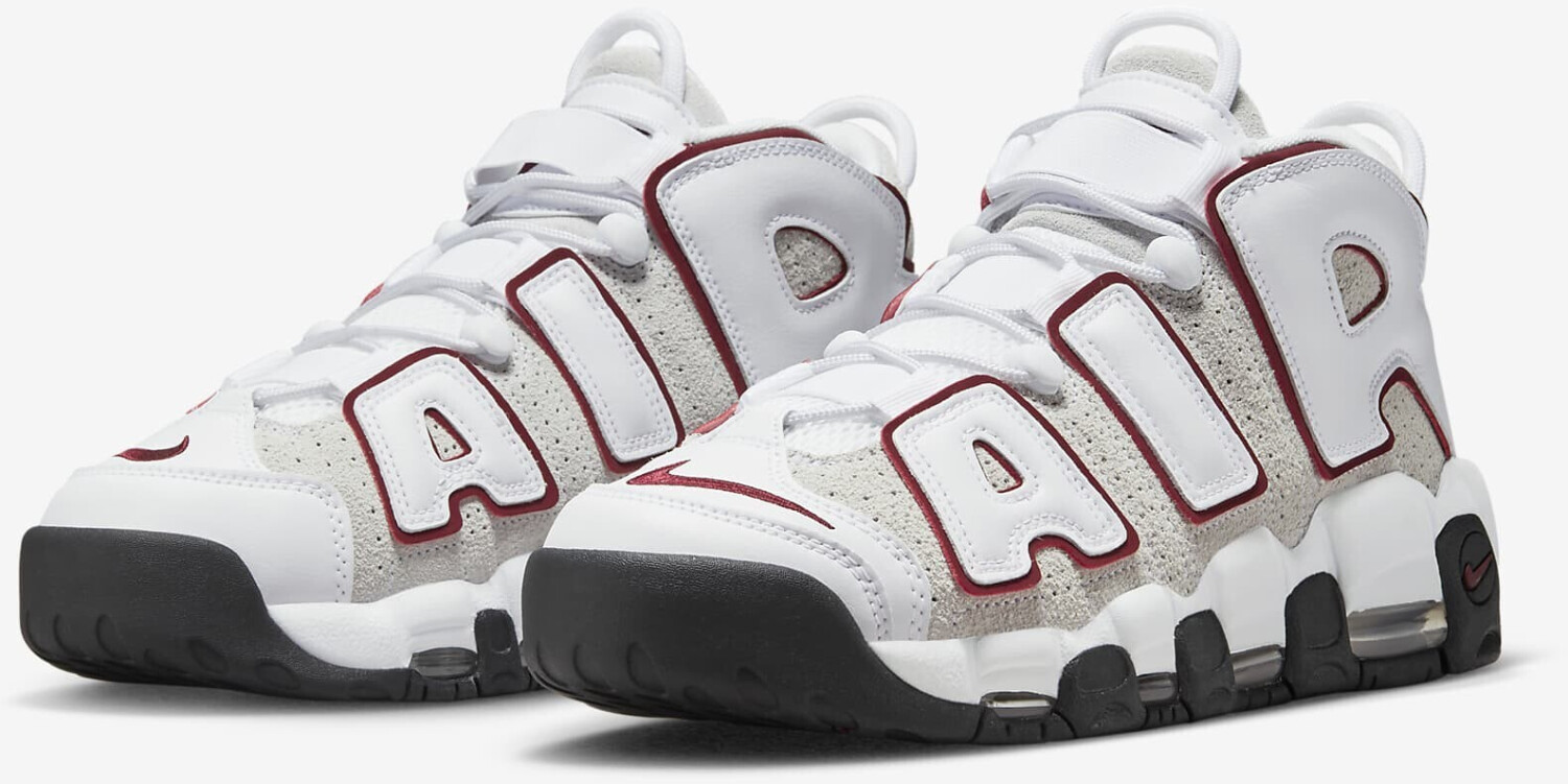 Nike uptempo white red top