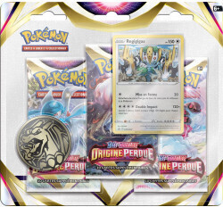 Asmodée Pokémon Pack 3 boosters Épée & Bouclier Origine perdue EB11 (français)