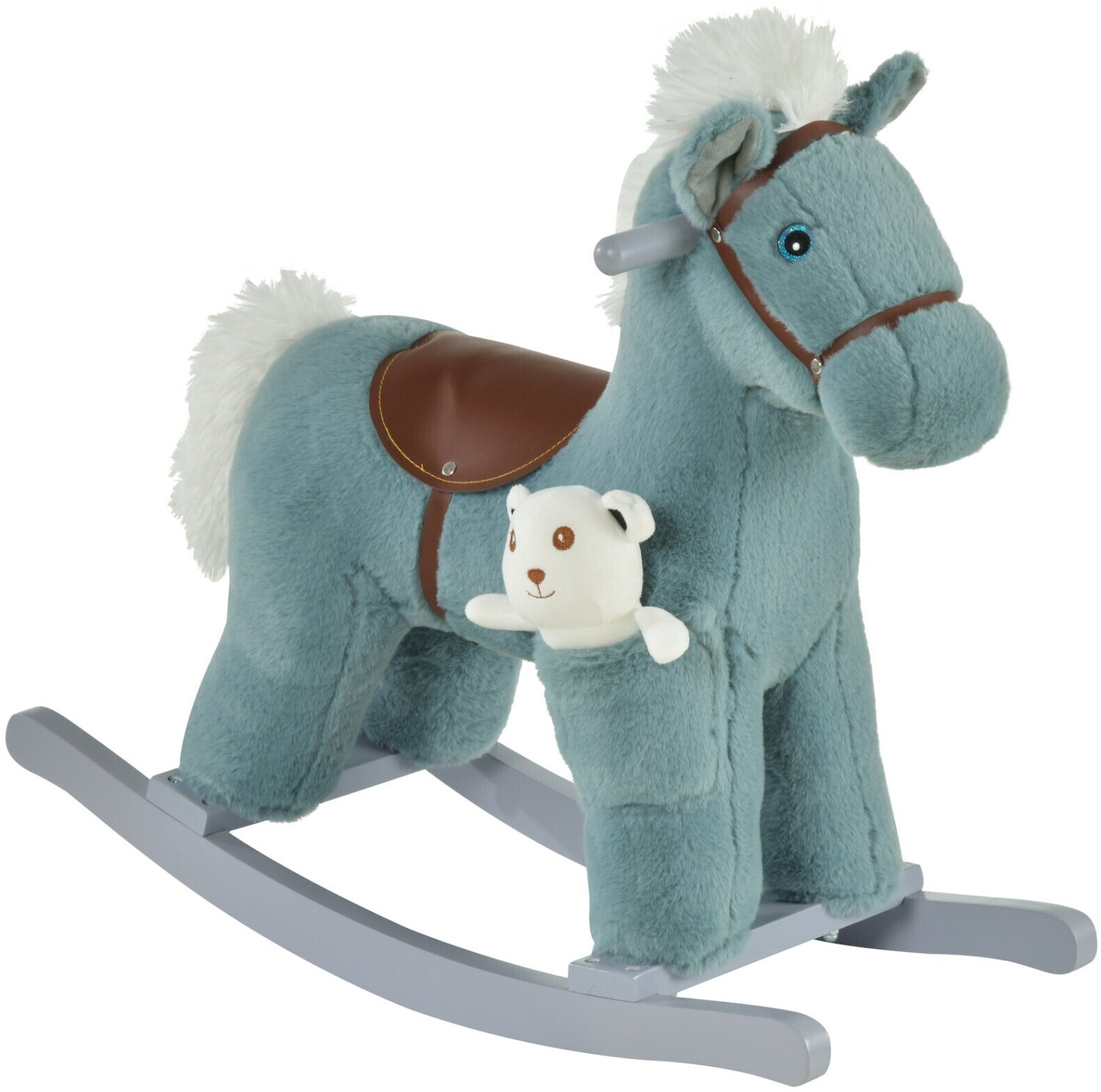 HomCom Rocking Horse with Sound Effects blue desde 47 99