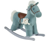 HomCom Rocking Horse with Sound Effects - blue
