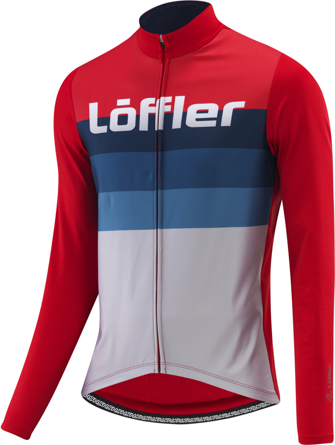 Löffler Messenger Mid Full-Zip LS Jersey red/deep water