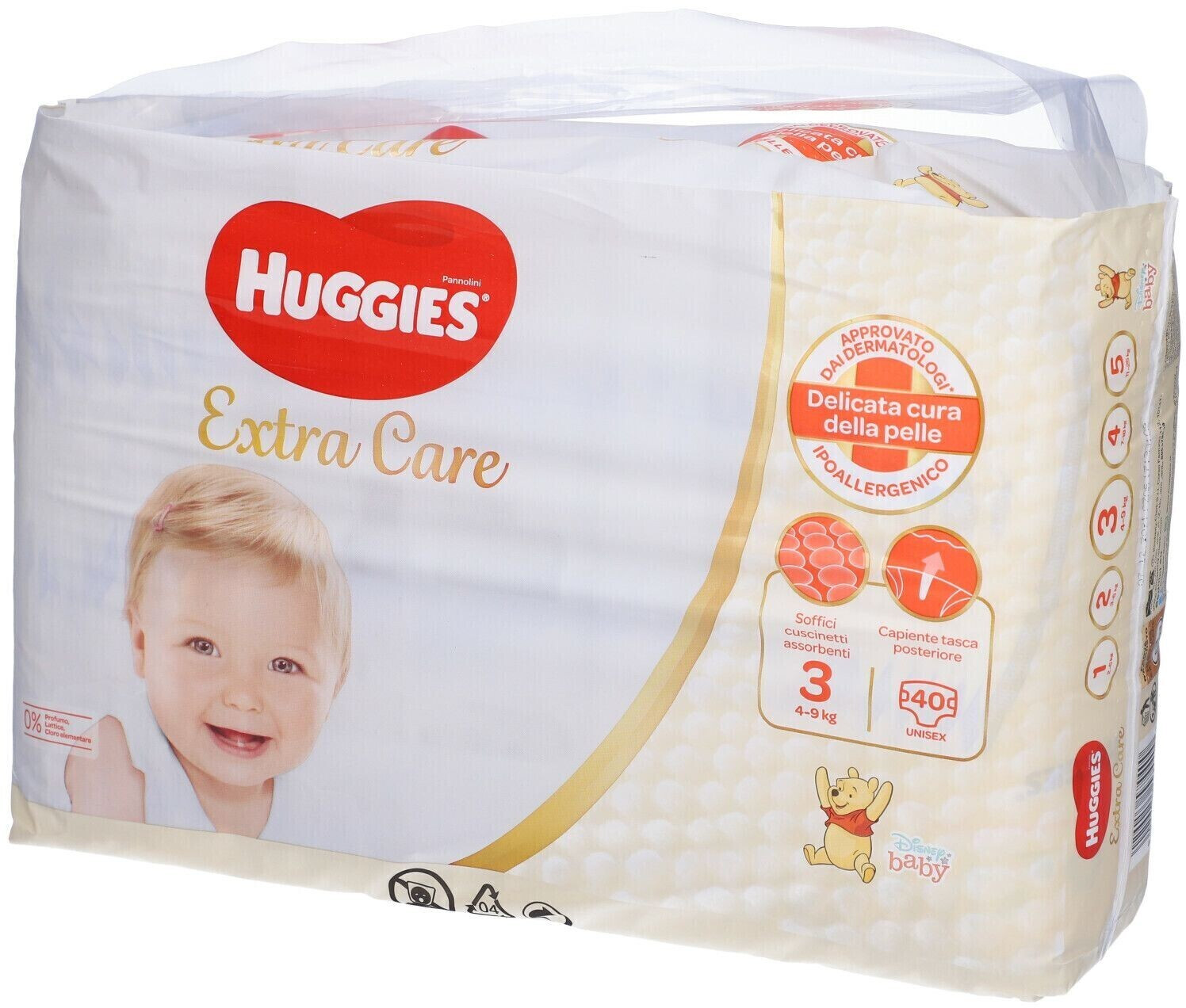 Huggies Extra Care Pañales Newborn Disney Talla 1 (3-5 kg) 160 uds