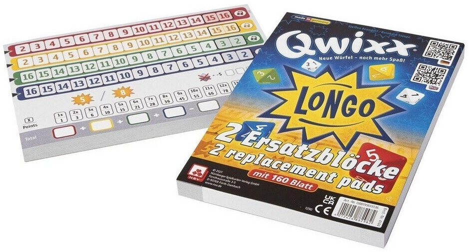 NSV - 5301 - QWIXX - Natureline - Gioco di dadi senza plastica e sostenibile
