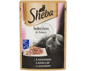 SHEBA Kitten Nassfutter – Sortierte Auswahl In Sauce Mit Lachs & Huhn, 52 Beutel à 85 G