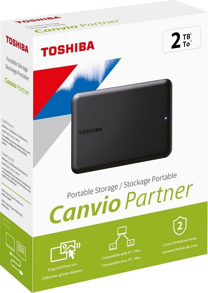 Toshiba Canvio Partner 2TB ab 76,99 € (März 2025 Preise) Preisvergleich bei idealo.de