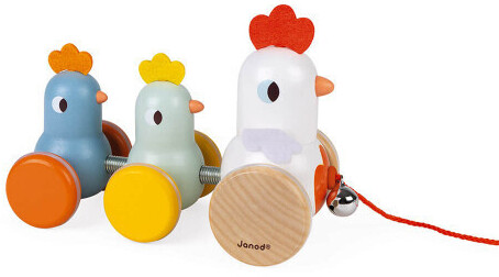 Janod Poule et poussins à promener