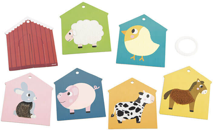 Photos - Other Toys Janod Farm Tactile Cards Set 