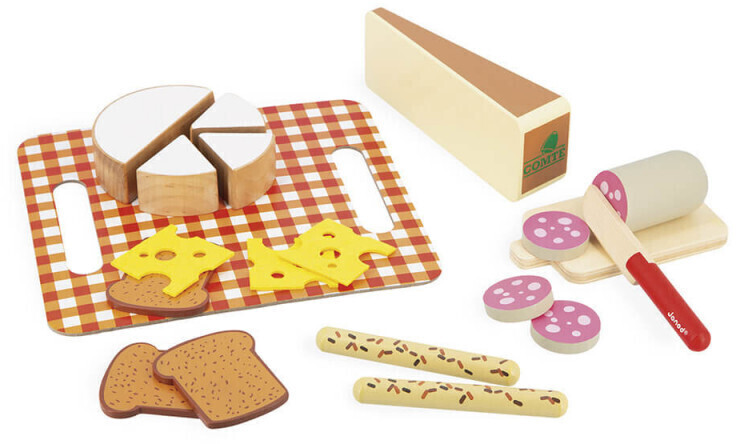 Cuisine en bois jouet pour enfant - Jeu d'imitation dinette - Janod