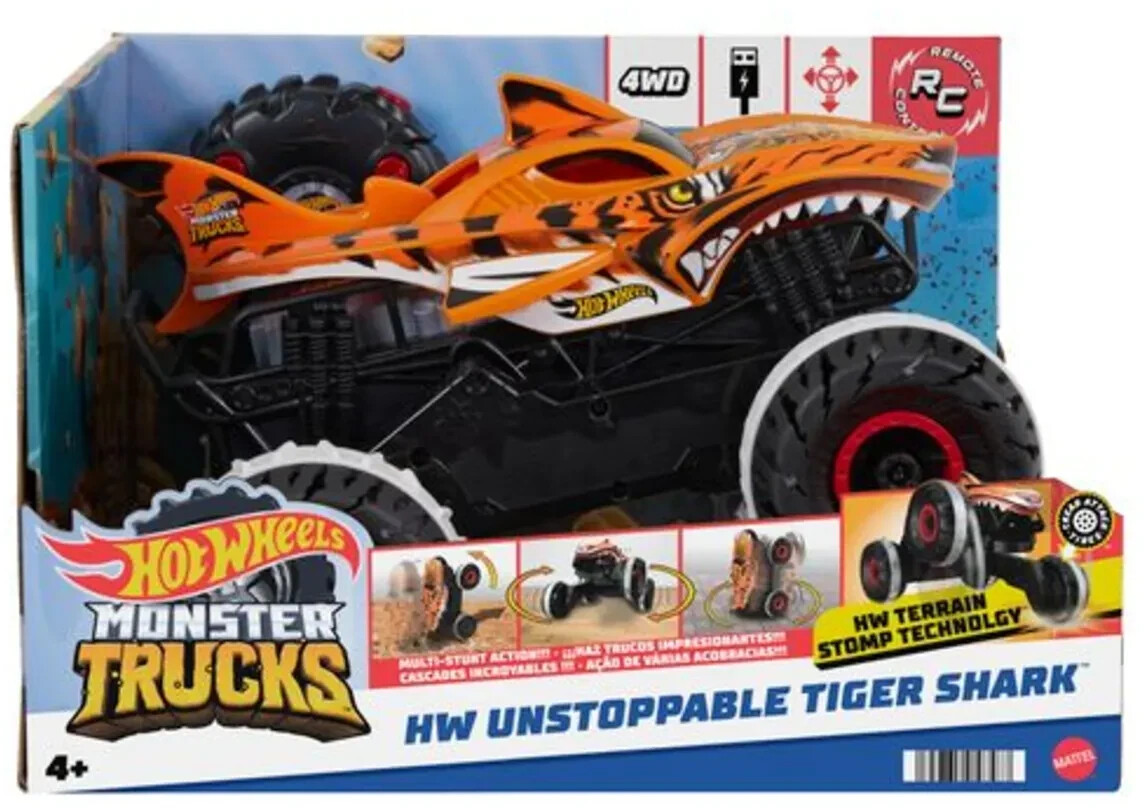 Hot Wheels Monster Trucks L'Inarrêtable Tiger Sh…