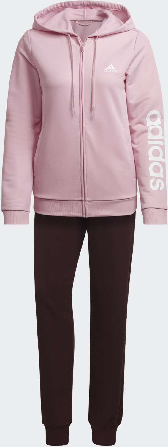 Adidas Girl Tracksuit Essentials true € maroon pink/shadow Preisvergleich bei 45,00 ( | HT7519) ab